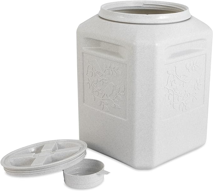 Gamma2 Vittles Vault Bird Seed Storage Container, Up to 35 Pounds Dry Pet Food Storage, Made in USA