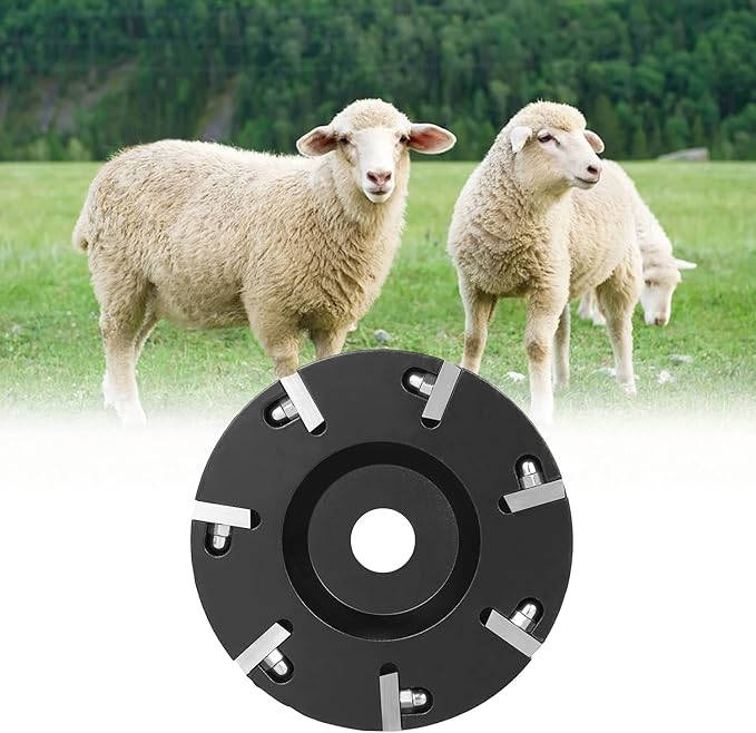 Livestock Hoof Trimming Disc Plate Hoof Trimming Discs Hoof Grinding Discs Claws Hoof Care Tool with 7 Blades