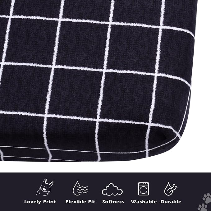 Dog Bed Cover, Dog Bed Liner, Dog Bed Replacement Cover,Cotton Dog Mattress Cover,Large Dog Beds with Washable Covers 58x28 Inches-Easy to Remove