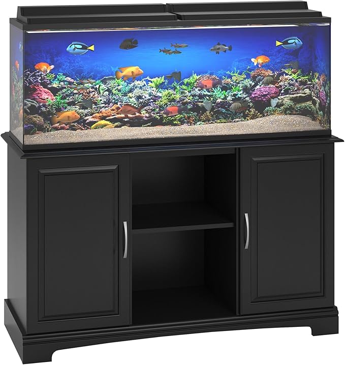 Flipper Harbor 50 - 75 Gallon Aquarium Stand, Black