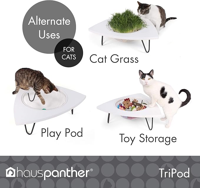 Hauspanther Tripod - Cat Lounge Pod, White