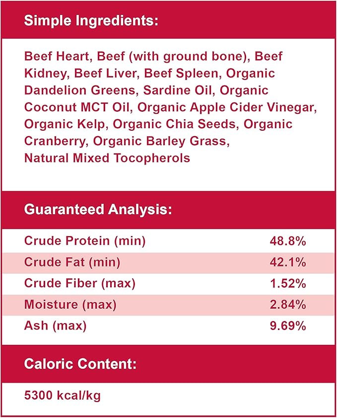 smallbatch Pets Cat Freeze Dried Meal Bites, Premium Raw Cat Food, Beef Recipe, 10 oz, Humanely Sourced Meat and Made in The USA