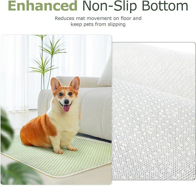 Mora Pets Dog Cooling Mat Breathable Cooling Pad for Dog Cats Washable Pet Cooling Mat for Indoor Outdoor Pets with Non-Slip Bottom 28 x 22 inch Medium