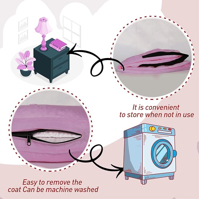 Inflatable Dog Collar-Soft Protective Cone for Dogs After Surgery,Dog Donut Collar Suitable for Dogs and Cats,Dog Cone Collar to Prevent Pets from Touching Stitches,Wounds,Rashes(Purple,XL)