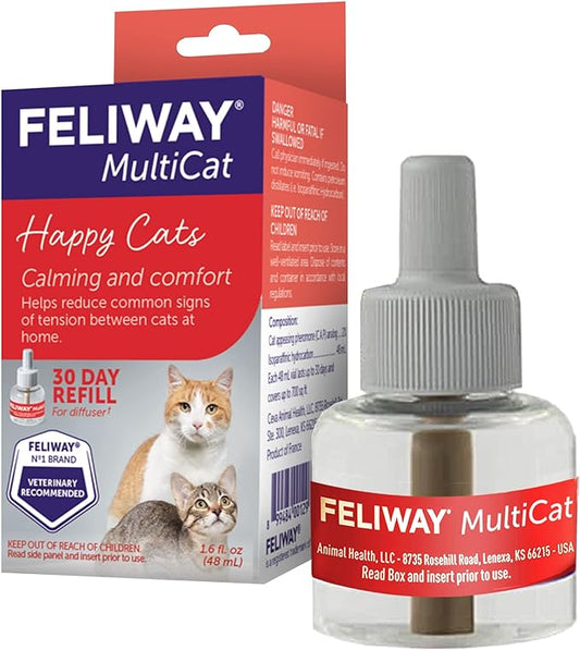 FELIWAY MultiCat Calming Pheromone, 30 Day Refill - 1 Pack