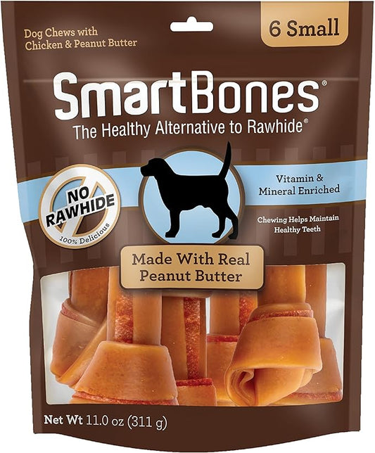 SmartBones Small Chews, Treat Your Dog to a Rawhide-Free Chew Made with Real Meat and Vegetables