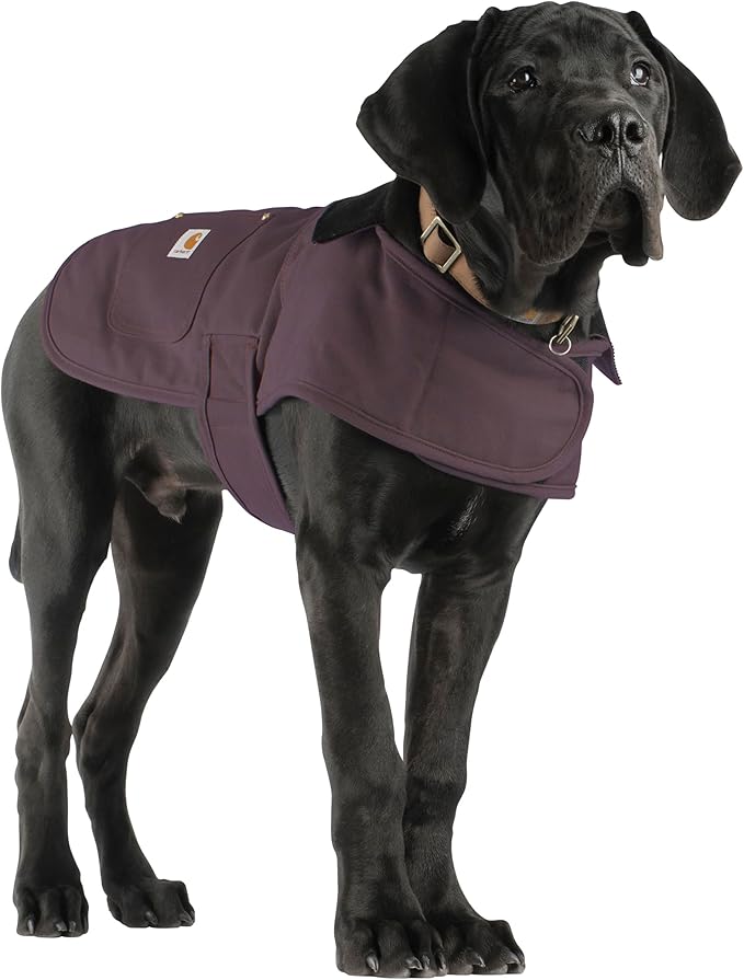 Carhartt Firm Duck Insulated Dog Chore Coat, Deep Wine, Small