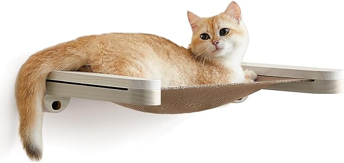 Feandrea Clickat Collection - No.001 Cat Hammock, Wall-Mounted Cat Bed, Space-Saving Cat Wall Perch, Extremely Quick Assembly, Unlimited Expandability, Replaceable Module and Fabric