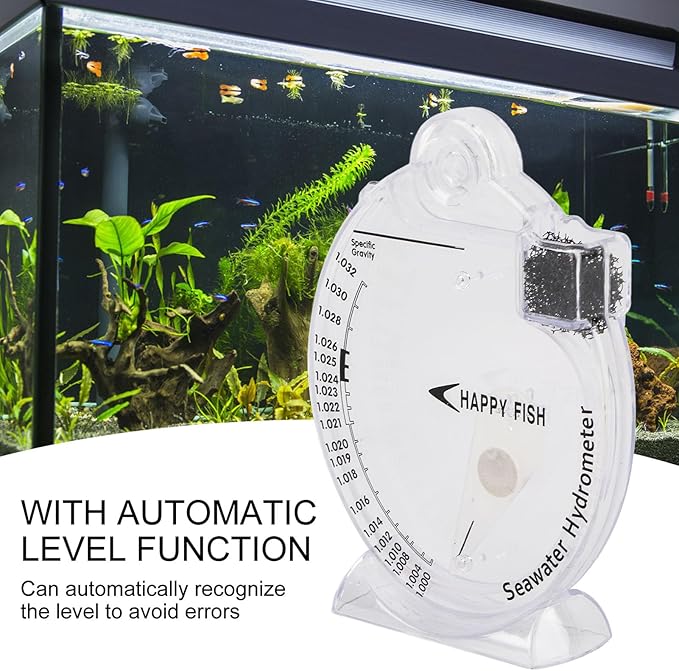 Zerodis Sea Hydrometer Salinity Specific Test Concentration Aquarium Testing Tool for Fish Water Marine Sea Saltwater(#1)