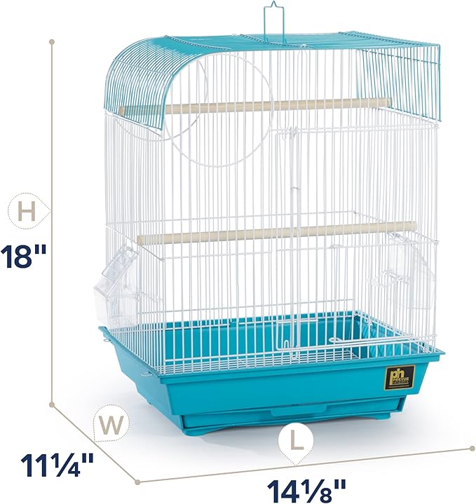 Prevue Pet Products South Beach Flat Top Bird Cage, Teal (SP50061)