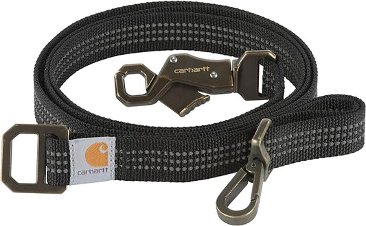 Carhartt Dog Leash Black/Brushed Brass, Large