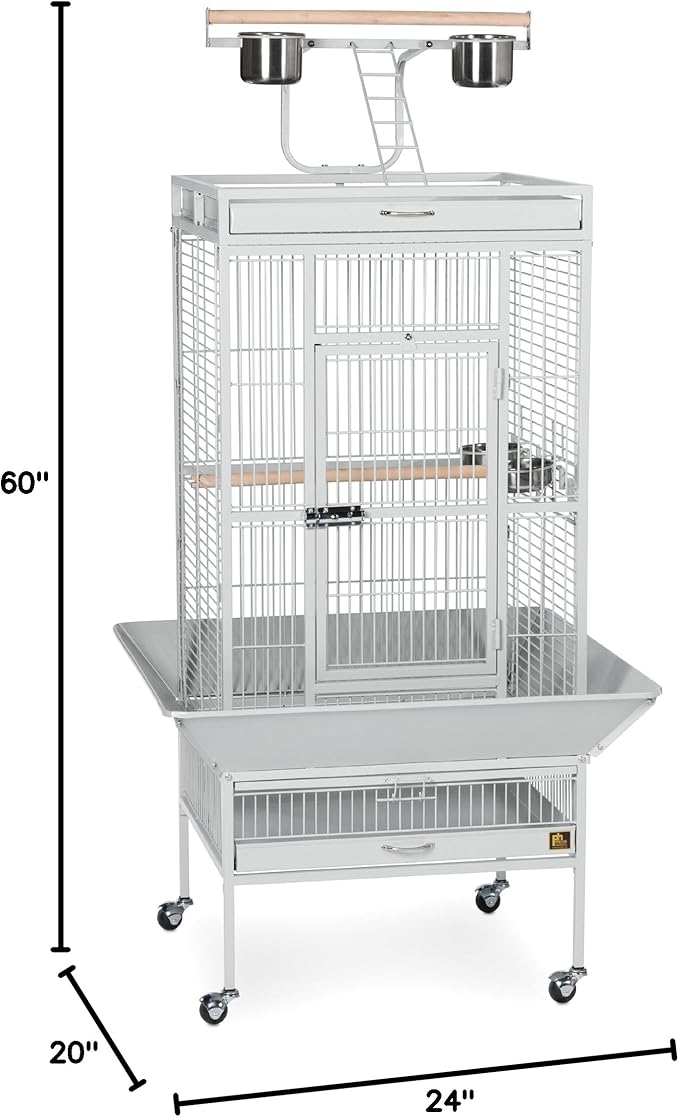 Prevue Pet Products Wrought Iron Select Bird Cage Pewter Hammertone 3151BLK