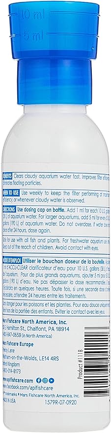 API ACCU-CLEAR Freshwater Aquarium Water Clarifier 4-Ounce Bottle