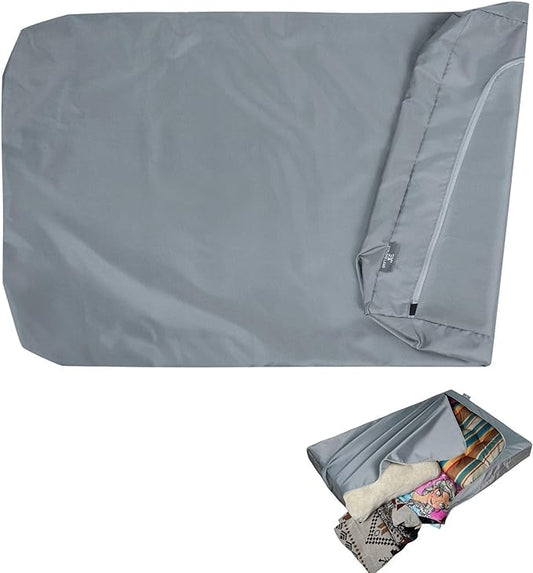 Explore Land Scratch Resistance Dog Bed Cover Canvas Washable Dog Crate Pad Replacement Cover, 40Lx27Wx4H inch, Charcoal