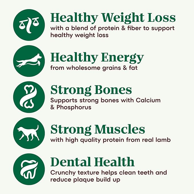 Nutro Natural Choice Adult Healthy Weight Dry Dog Food, Lamb and Brown Rice Recipe, 30 lbs.