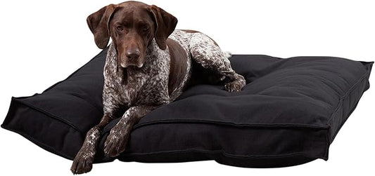 South Pine Porch Mila Square Tufted Pillow Style Dog Bed, Black, Large (40" x 40")