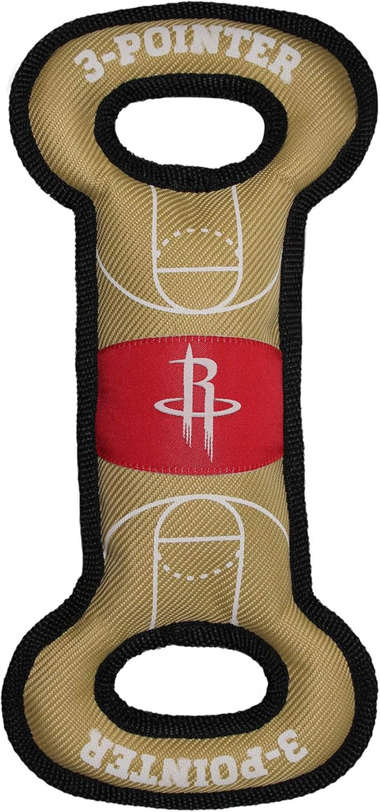 Pets First NBA Houston Rockets Basketball Court Field Toy for Dogs & Cats with Inner Squeaker