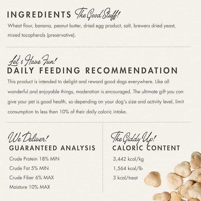 Fromm Pop'etts Banana Peanut Buster Cracker Dog Snacks - Premium Dog Treats - Banana Recipe - 6 oz