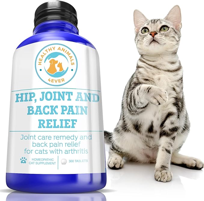 Healthy Animals 4 Ever Arthritis Remedy for Cats - Restore Energy & Vitality - Support Hip & Joint Health - Minimize Pain - All-Natural, Non-GMO, Organic - Preservative & Chemical Free - 300 ct