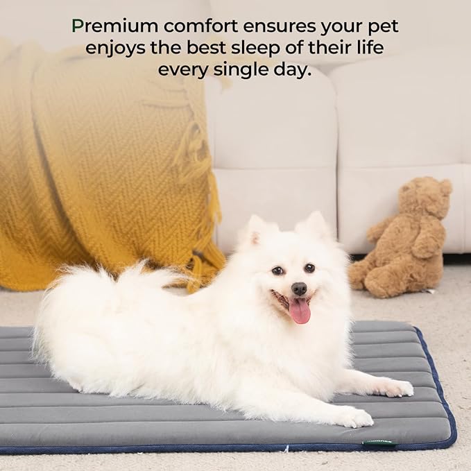 BALANCE Dog Crate Pad, Dog Foam Crate Mat Kennel Pad, Washable Water-Resistant Pet Bed Flat Dog Cage Mat for Large Dogs