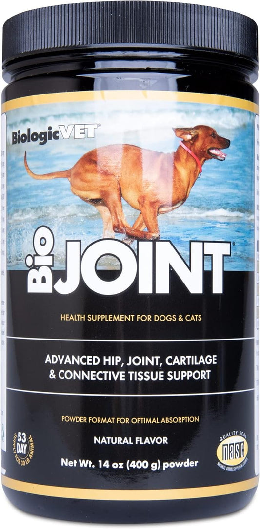 BioJOINT Advanced Joint Mobility Support, Advanced Hip, Joint, Cartilage & Connective Tissue Support, 53-Day Supply for 30-lb. Animal, 14-oz. Powder