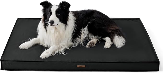 Lesure Outdoor Waterproof Dog Beds for Large Dogs - Dog Bed Washable with Oxford Fabric Surface, Large Orthopedic Foam Pet Bed with Removable and Durable Cover, Machine Washable