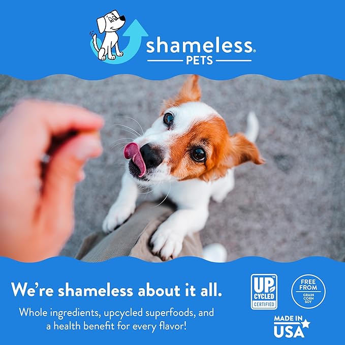 Shameless Pets Dental Treats for Dogs, Carrate Chomp - Healthy Dental Sticks with Skin & Coat Support for Teeth Cleaning & Fresh Breath - Dog Bones Dental Chews Free from Grain, Corn & Soy