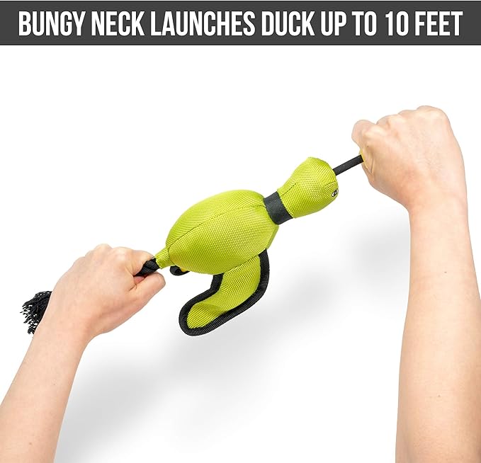 Hyper Pet Flying Series Fetching Dog Toys – Mini Duck Interactive Dog Toy Slingshots Up To 40 ft – Floats on Water