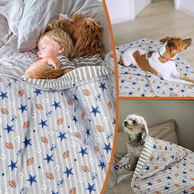 Dog Cooling Blanket Lightweight Self Cooling Blanket Bed Cover for Small Medium Dogs Washable Dog Cat Summer Blanket &Ice Silk Cooling Pet Blanket for Crate&Kennel Sofa (Helmet) M