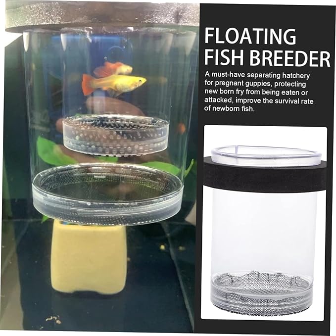 Box Container Floating Fish Tank Hatching Incubator Fish breeding cage Small Fish Tank Tank Breeding Box Betta Fish Big Set Fish Incubator