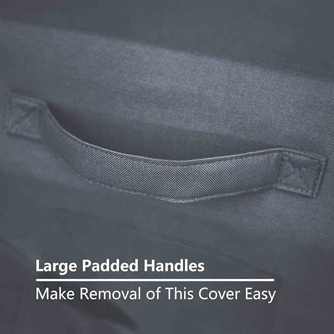 Dog bed covers for 44" L × 32" W × 4" H 600D Oxford Waterproof Dog Bed Cover with Zipper and Carry Handle dog bed covers replacement washable, Cover Only (Gray)
