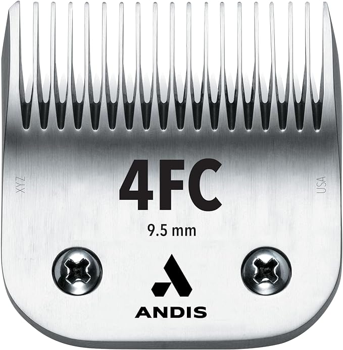 Andis CeramicEdge Carbon-Infused Steel Pet Clipper Blade, Size-4FC, 3/8-Inch Cut Length (64295)