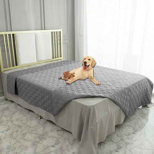 Ameritex Waterproof Blanket Reversible Dog Bed Cover Pet Blanket for Furniture Bed Couch Sofa