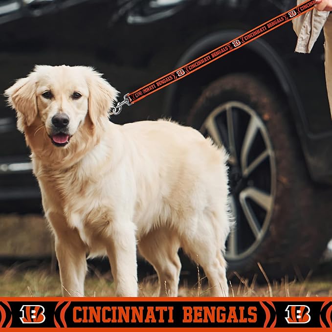 NFL PET Collar Cincinnati Bengals Dog Collar, Medium Football Team Collar for Dogs & Cats. A Shiny & Colorful Cat Collar & Dog Collar Licensed by The NFL