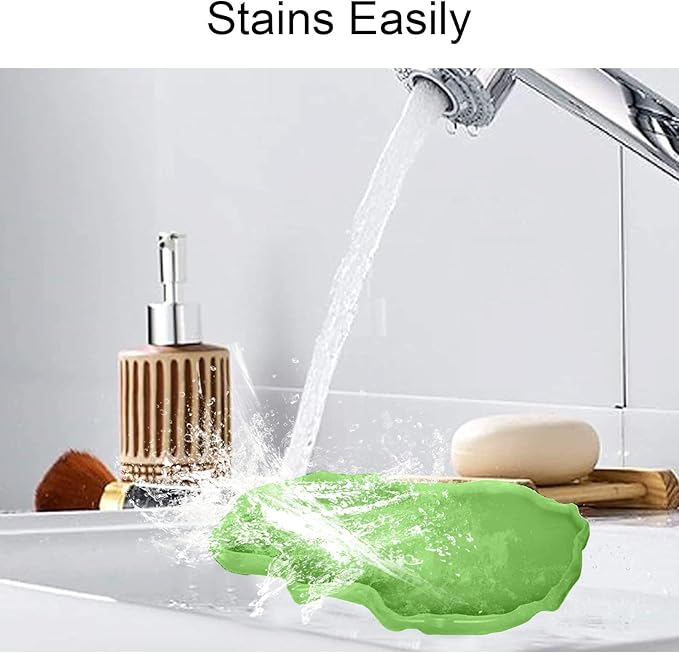 Tfwadmx Reptile Food and Water Bowl Set Luminous Bearded Dragon Dishes Tortoise Feeder Lizard Habitat Large and Small Amphibian Feeding Plates Terrarium DéCor for Turtle Gecko Snake Tegu Iguana 2 Pcs