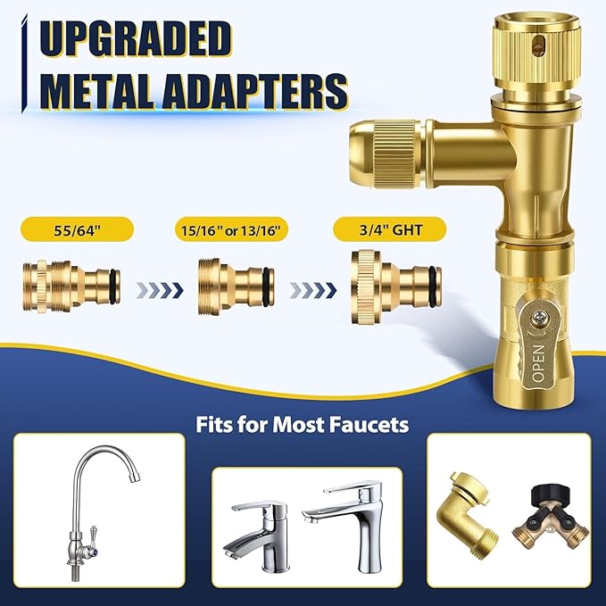 Gravel Vacuum for Aquarium Water Changer Fish Tank Cleaning Tools, Siphon Universal Quick Pump Aquarium Water Changing (70ft)