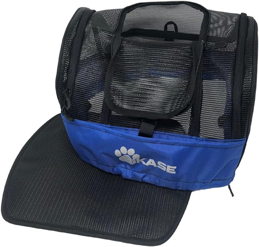 BiKase Pet Carrier Cover for Bike Basket - Comfort Mat Included, Ideal for Dog and Cat Bike Rides, Soft-Sided Ventilated Dog Bike Basket