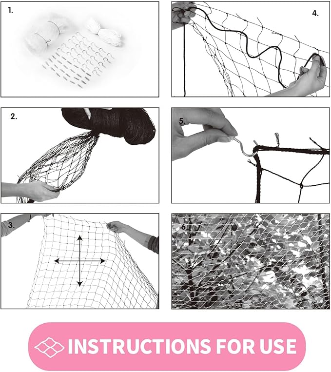 PAWISE Cat Safety Net, Cat Balcony Net Pet Anti-Fall Netting for Window Stairs,Dog Fence Nets Transparent (4m x 3m) Including A 25M Rope 20 Hooks