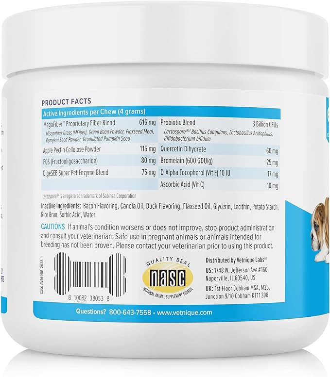 Glandex Anal Gland Soft Chew Treats with Pumpkin for Dogs Digestive Enzymes, Probiotics Fiber Supplement for Dogs Boot The Scoot (Advanced Strength Duck/Bacon Chews (Vegetarian), 60ct)