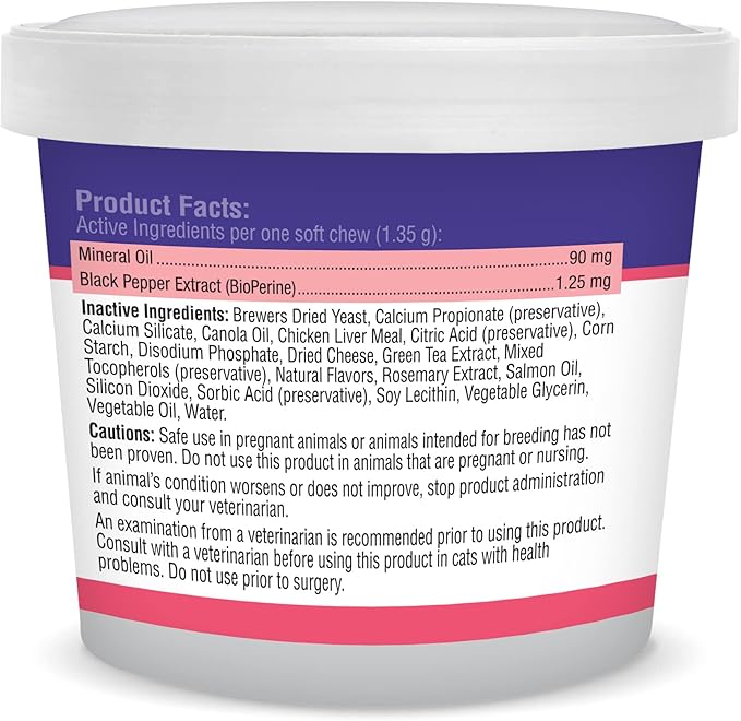 Essential Pet Hairball Support Soft Chews for Cats