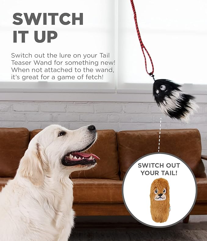 Outward Hound Tail Teaser Replacement Lure for Dog Teaser Wand, Beaver