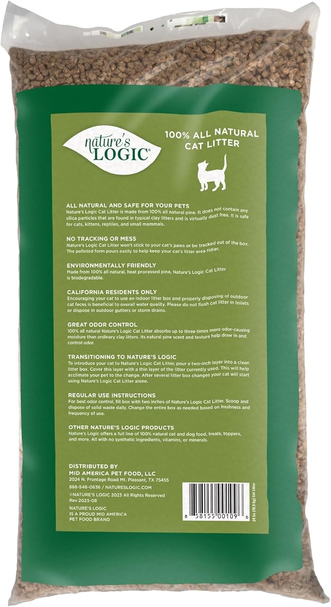 Nature'S Logic All-Natural Cat Litter, 24Lb