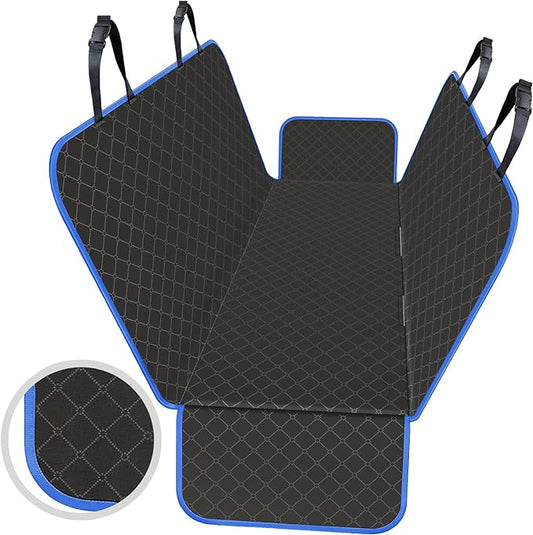 Dog Car Seat Cover Dog Seat Cover for Back Seat Scratch Prevention Dog Hammock Protects Against Dirt Dog Seat Covers for Cars Fits for Small SUVs and Trucks 60"x 64", Blue