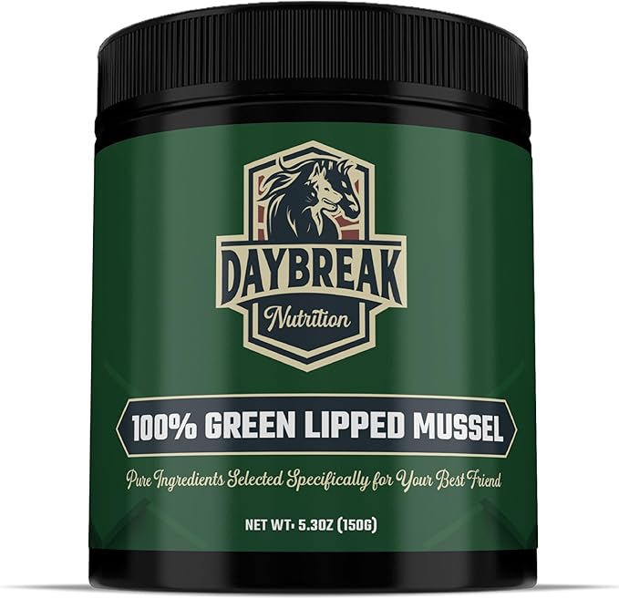 Pure Green Lipped Mussel Powder for Dogs and Cats - 100% New Zealand Green Lipped Mussels - Anti Inflammatory Supplement & Vitamins to Help Your Pet Deal with Arthritis, Joint Pain Relief - 150 Grams