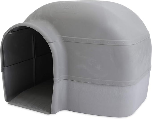 Petmate Husky Dog House for Dogs Up to 90 Pounds, Grey, Made in USA