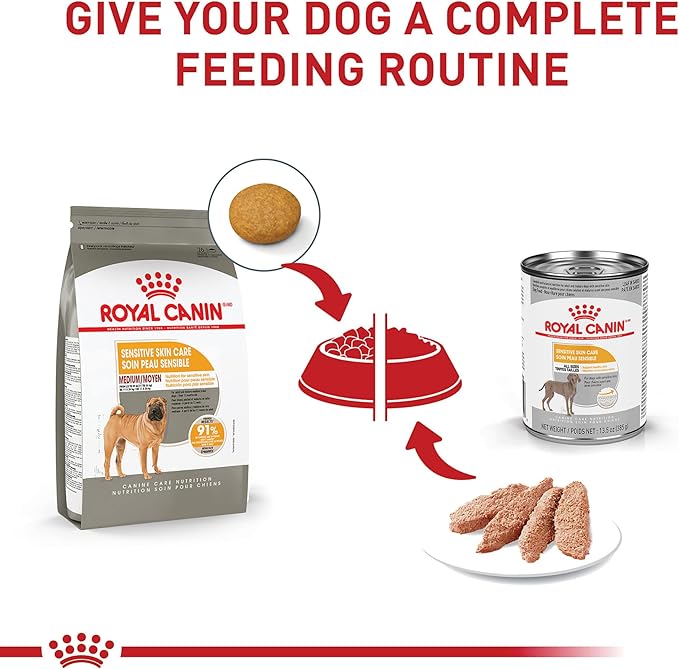 Royal Canin Medium Sensitive Skin Care Dry Dog Food, 17 lb bag