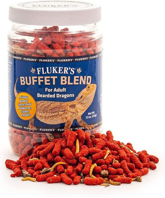 Fluker's 76044 Buffet Blend Adult Formula Bearded Dragon Formula, 7.5oz