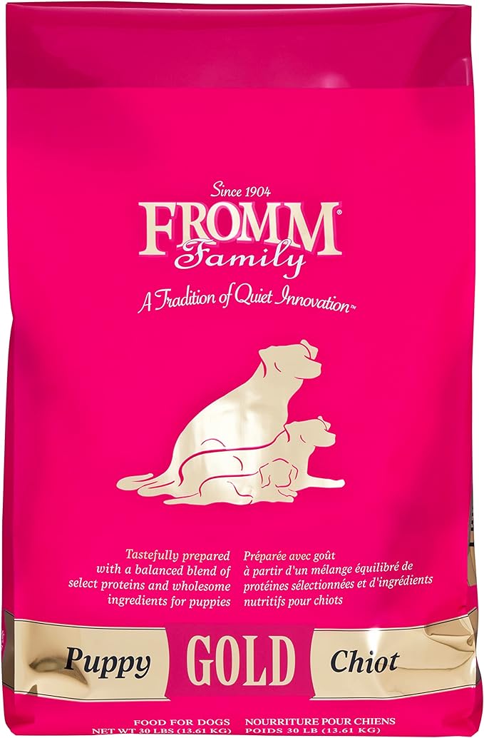 Fromm Puppy Gold Premium Dry Dog Food - Dry Puppy Food for Medium & Small Breeds - Chicken Recipe - 30 lb