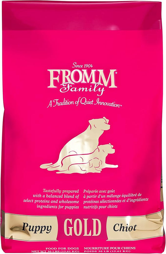 Fromm Puppy Gold Premium Dry Dog Food - Dry Puppy Food for Medium & Small Breeds - Chicken Recipe - 30 lb