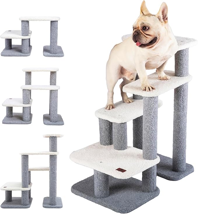 Pet Stairs for Small Dogs - Pet Steps for High Beds and Couch,High-Strength Boards for Indoor Small Cats Kittens Dogs Climbing Playing, 3 Combination Options